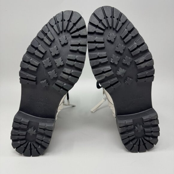 Sam Edelman Jennifer studded combat boots white leather size 8.5 New No Box - Picture 9 of 10